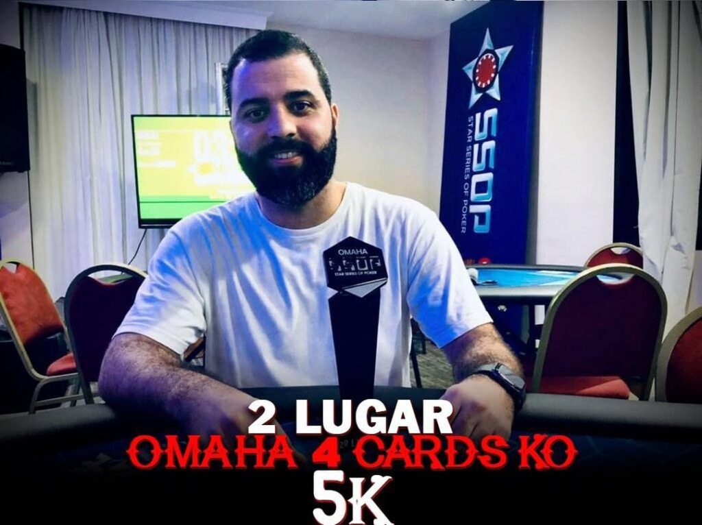 Pedro, 2º Lugar no Torneio Omaha 4 Cards K0 5K no SSOP 2021