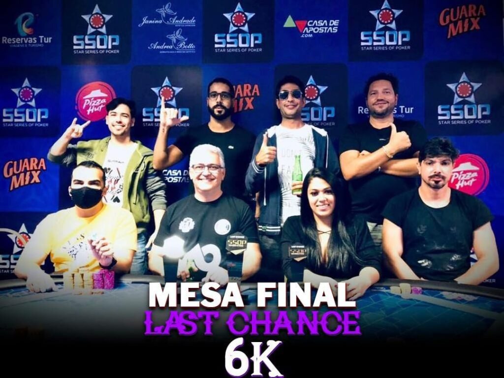 Mesa Final do Torneio Last Chance 6K no SSOP 2021